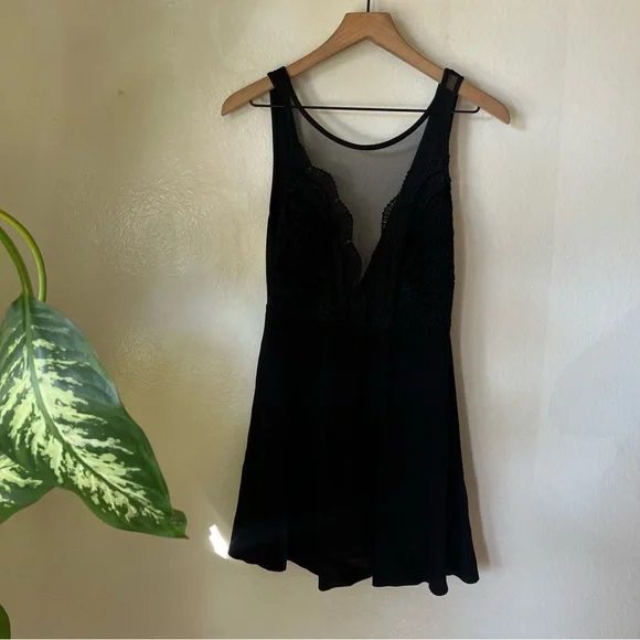 Lulus | I Promise Black Lace Skater Dress - Picture 4 of 7